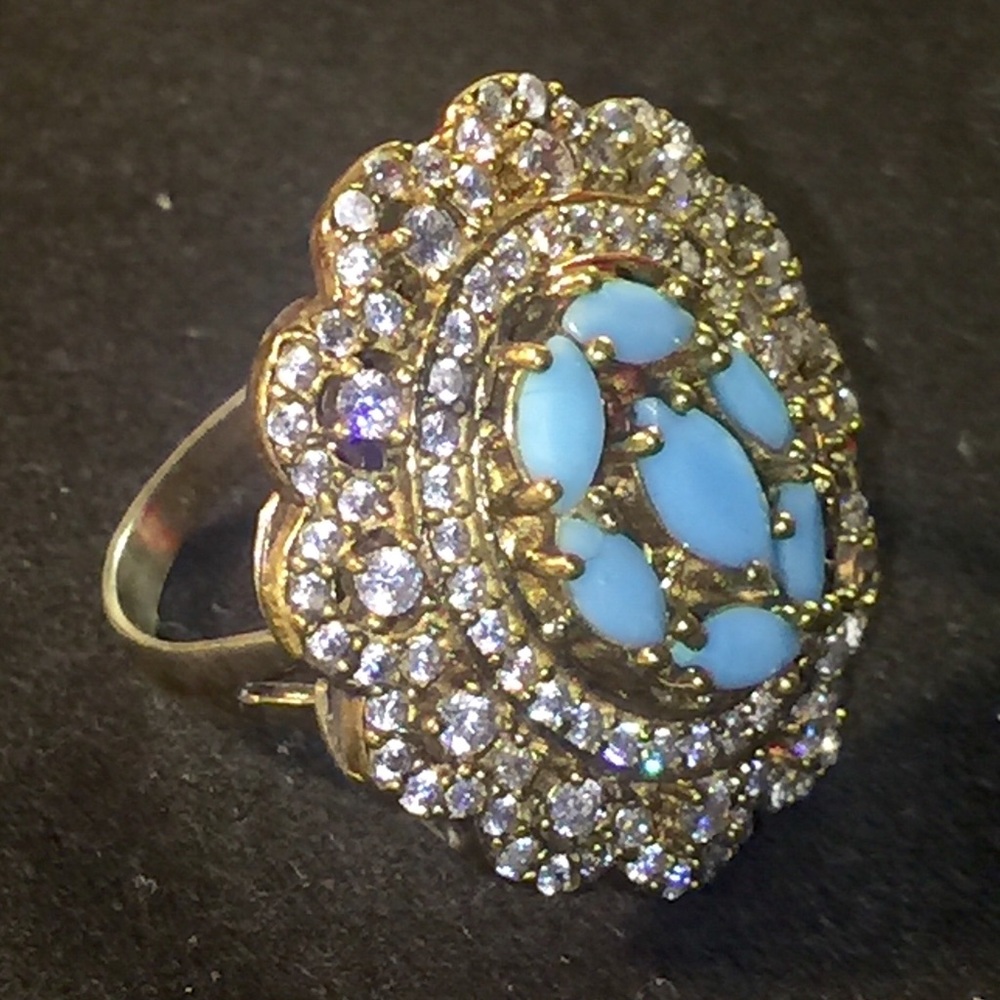 Beautiful Turquoise & Sterling Silver Ring
